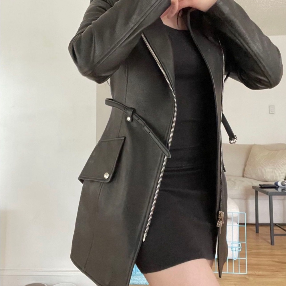 BEAUTIFUL BLACK LEATHER TRENCH ALEXANDER WANG